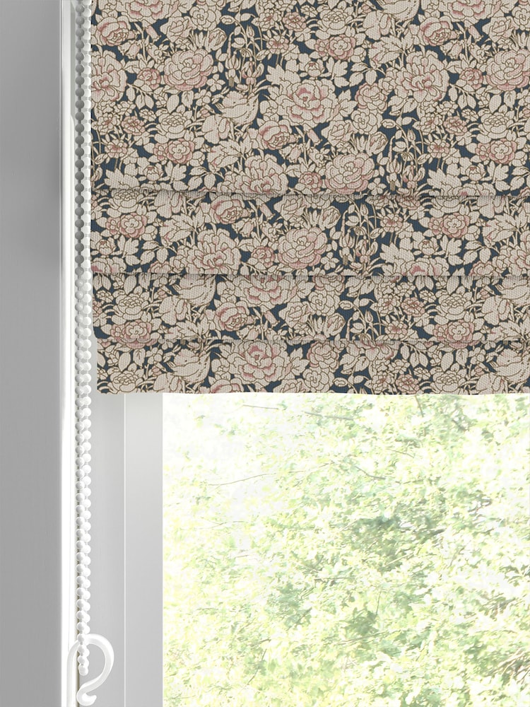 Emily Bond Blossom Pink Somerset Rose Made to Measure 100% Cotton Roman Blind - Image 2 of 6