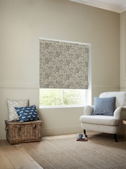 Emily Bond Vintage Blue Somerset Rose Made to Measure 100% Cotton Roman Blind - Image 5 of 6