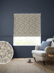 Emily Bond Indigo Blue Crocus Made to Measure 100% Cotton Roman Blind - Image 1 of 6