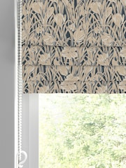 Emily Bond Indigo Blue Crocus Made to Measure 100% Cotton Roman Blind - Image 2 of 6