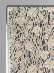 Emily Bond Indigo Blue Crocus Made to Measure 100% Cotton Roman Blind - Image 3 of 6