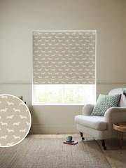 Emily Bond Natural Peggy Made to Measure 100% Cotton Roman Blind - Image 1 of 6