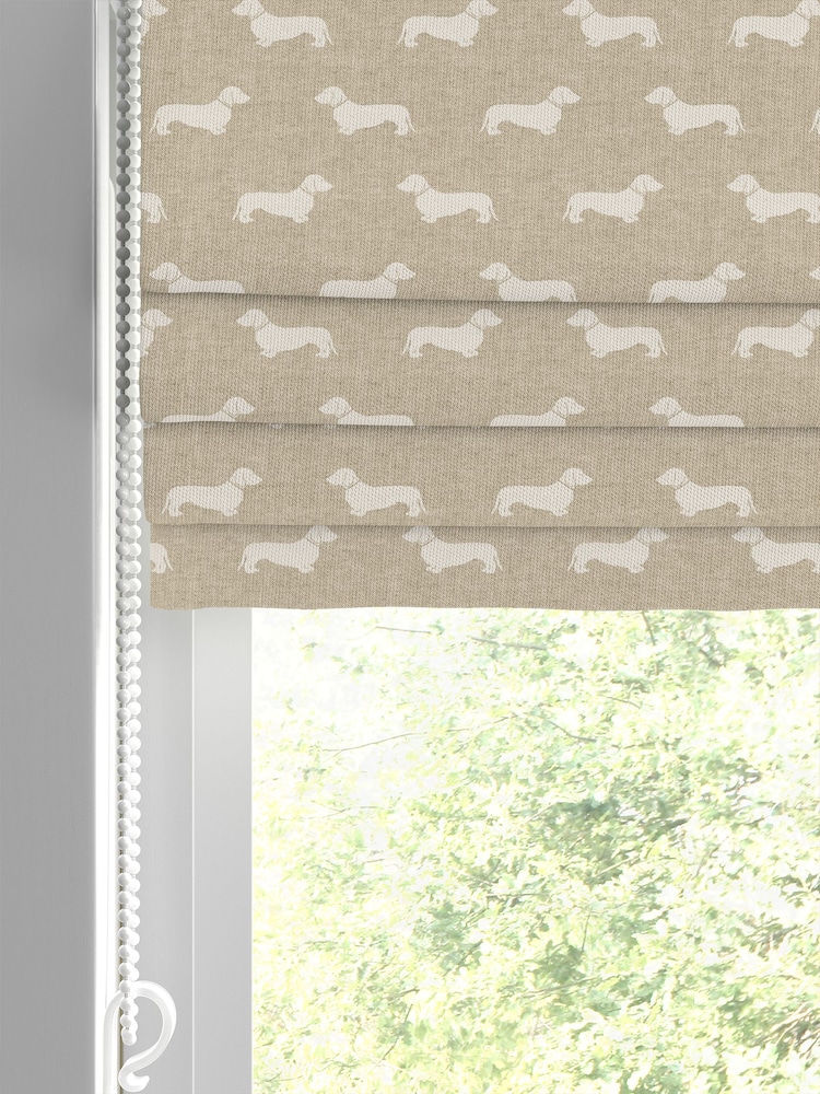 Emily Bond Natural Peggy Made to Measure 100% Cotton Roman Blind - Image 2 of 6