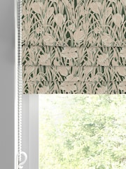 Emily Bond Green Crocus Made to Measure 100% Cotton Roman Blind - Image 2 of 6