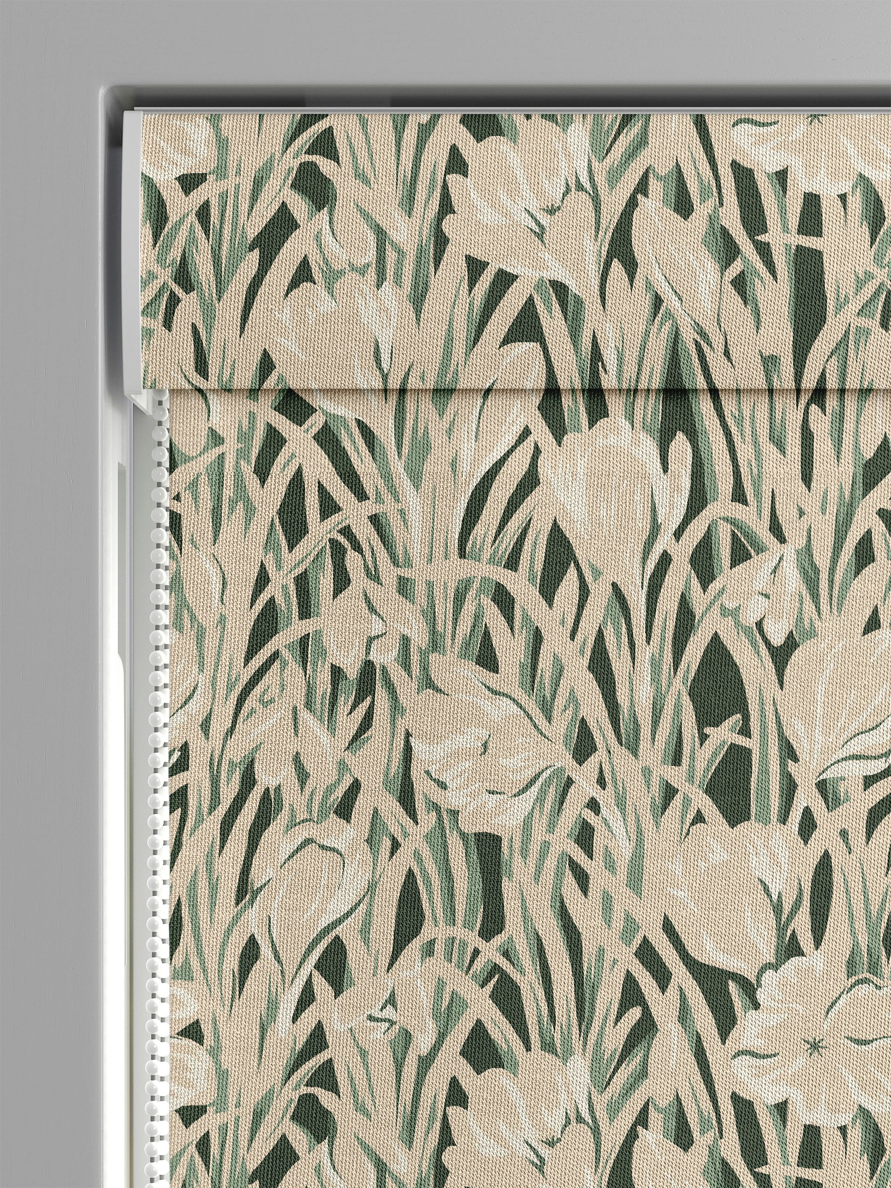 Buy Emily Bond Green Crocus Made to Measure 100% Cotton Roman Blind ...