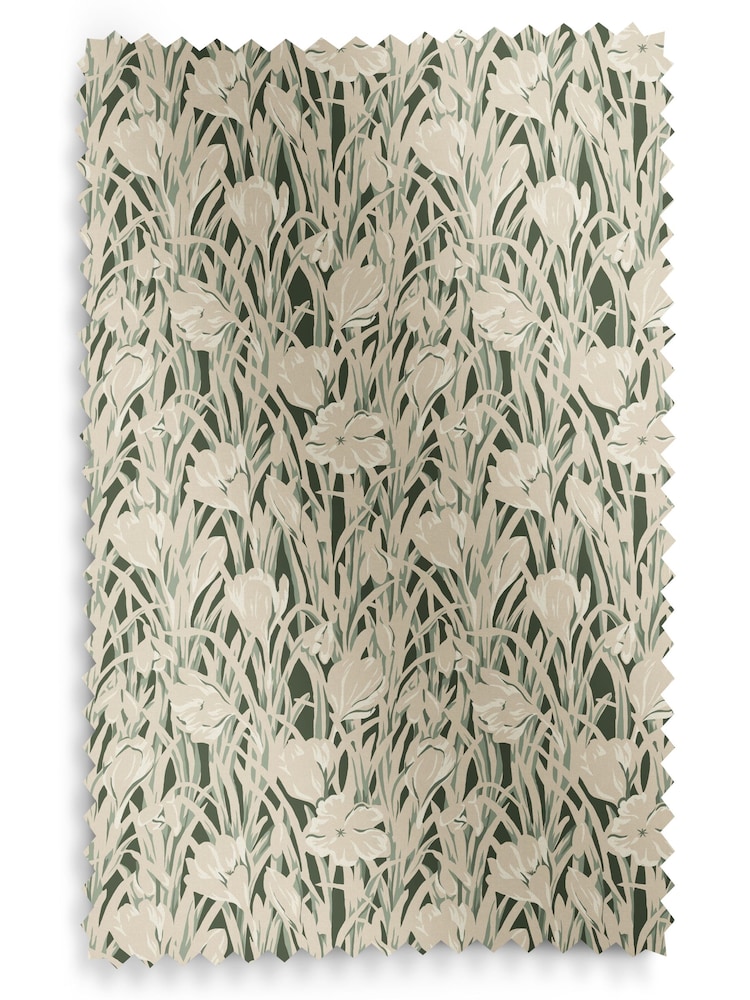 Emily Bond Green Crocus Made to Measure 100% Cotton Roman Blind - Image 6 of 6