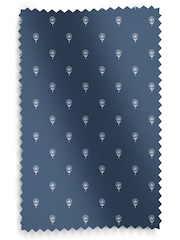 Emily Bond Indigo Blue Wild Thyme Made to Measure 100% Cotton Roman Blind - Image 6 of 6