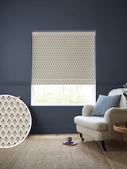 Emily Bond Indigo Blue Hawthorn Made to Measure 100% Cotton Roman Blind - Image 1 of 6