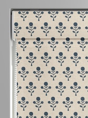 Emily Bond Indigo Blue Hawthorn Made to Measure 100% Cotton Roman Blind - Image 3 of 6