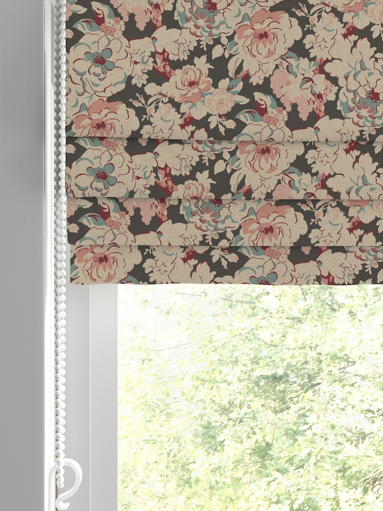 Emily Bond Green Phoebe Made to Measure 100% Cotton Roman Blind - Image 2 of 6
