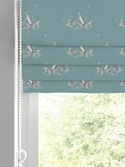 Emily Bond Duck Egg Blue Regatta Made to Measure 100% Cotton Roman Blind - Image 2 of 6