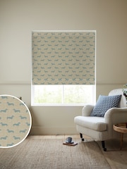 Emily Bond Duck Egg Blue Peggy Made to Measure 100% Cotton Roman Blind - Image 1 of 5