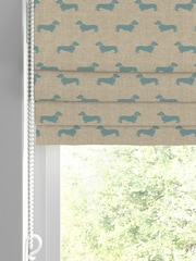 Emily Bond Duck Egg Blue Peggy Made to Measure 100% Cotton Roman Blind - Image 2 of 5