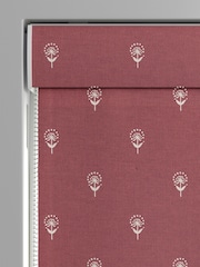 Emily Bond Burgundy Red Wild Thyme Made to Measure 100% Cotton Roman Blind - Image 3 of 6
