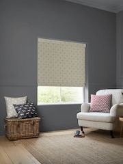 Emily Bond Charcoal Grey Wild Thyme Made to Measure 100% Cotton Roman Blind - Image 5 of 6