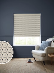 Emily Bond Indigo Blue Hawthorn Made to Measure Roller Blind - Image 1 of 6