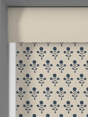 Emily Bond Indigo Blue Hawthorn Made to Measure Roller Blind - Image 3 of 6