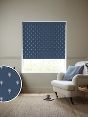Emily Bond Indigo Blue Wild Thyme Made to Measure Roller Blind - Image 1 of 6