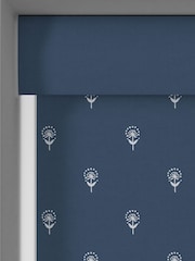 Emily Bond Indigo Blue Wild Thyme Made to Measure Roller Blind - Image 3 of 6