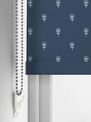 Emily Bond Indigo Blue Wild Thyme Made to Measure Roller Blind - Image 4 of 6