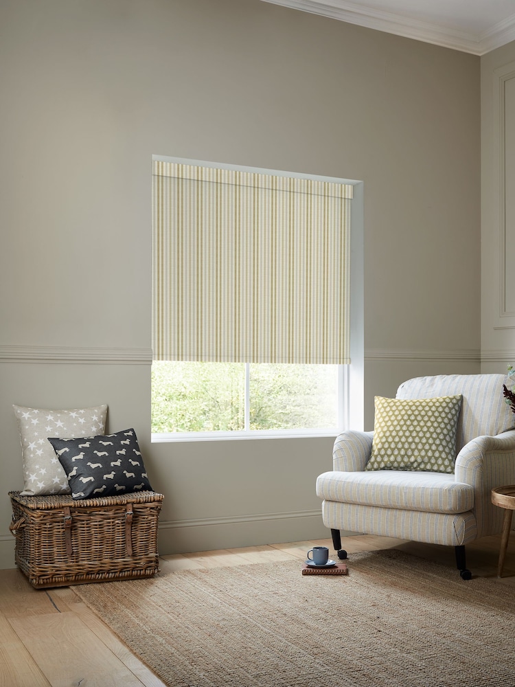Emily Bond Gold Cornish Stripe Made to Measure Roller Blind - Image 2 of 6