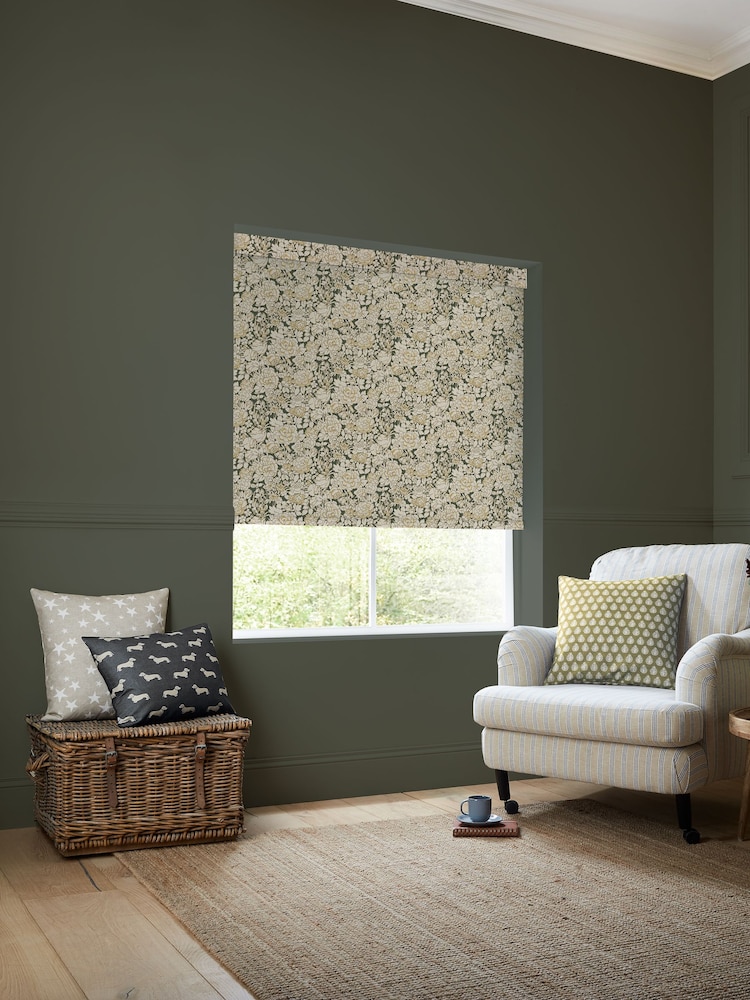 Emily Bond Primrose Yellow Somerset Rose Made to Measure Roller Blind - Image 2 of 6