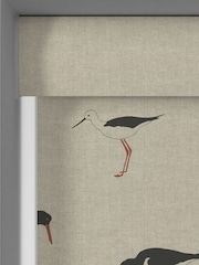 Emily Bond Charcoal Grey Oyster Catcher Made to Measure Roller Blind - Image 3 of 6