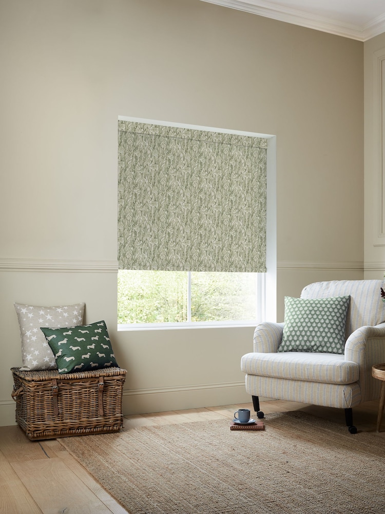Emily Bond Sage Green Crocus Made to Measure Roller Blind - Image 2 of 6