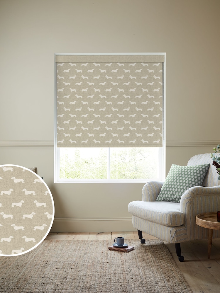 Emily Bond Natural Peggy Made to Measure Roller Blind - Image 1 of 6