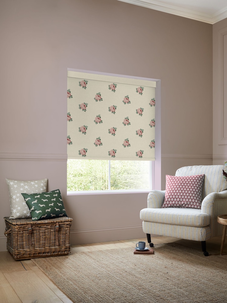 Emily Bond Rouge Red Emily Rose Made to Measure Roller Blind - Image 2 of 6