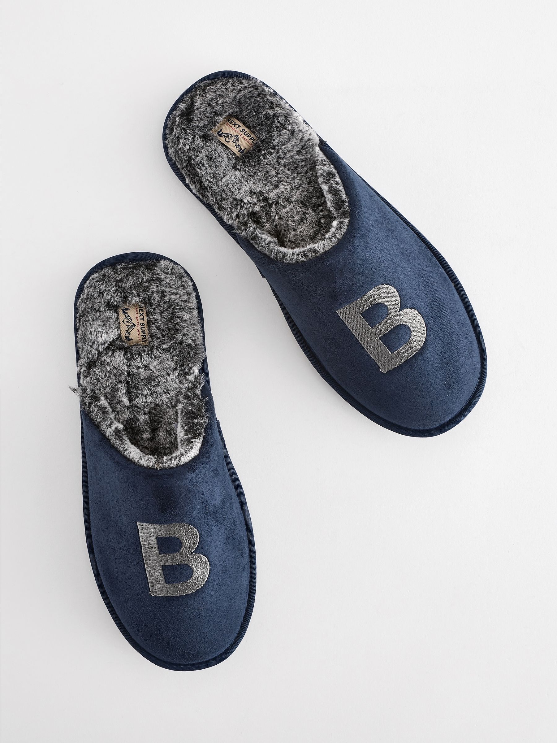 Navy blue mule shoes discount