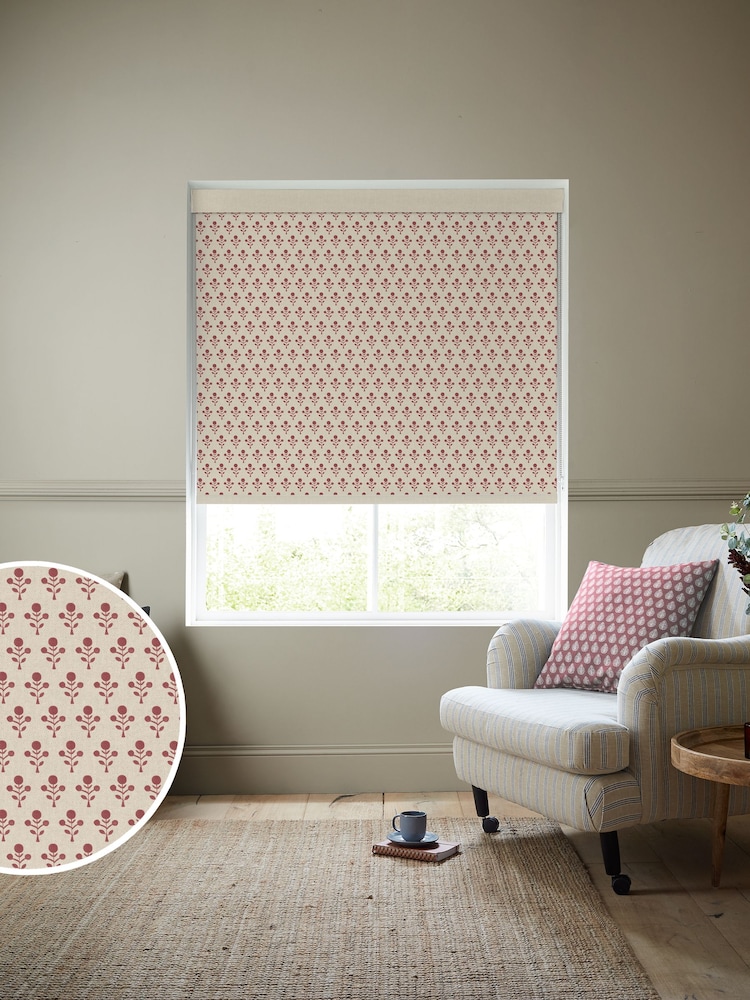 Emily Bond Swiss Red Hawthorn Made to Measure Roller Blind - Image 1 of 6