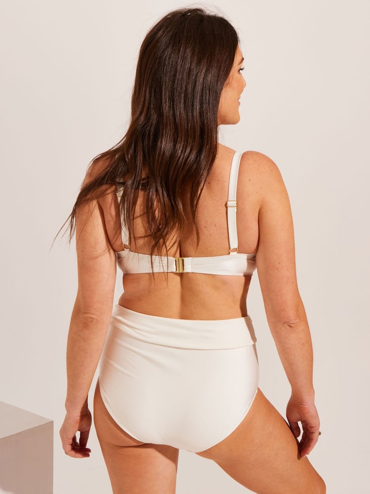 Seaspray Cream Loretta High Waist Bikini Bottoms - Image 2 of 4