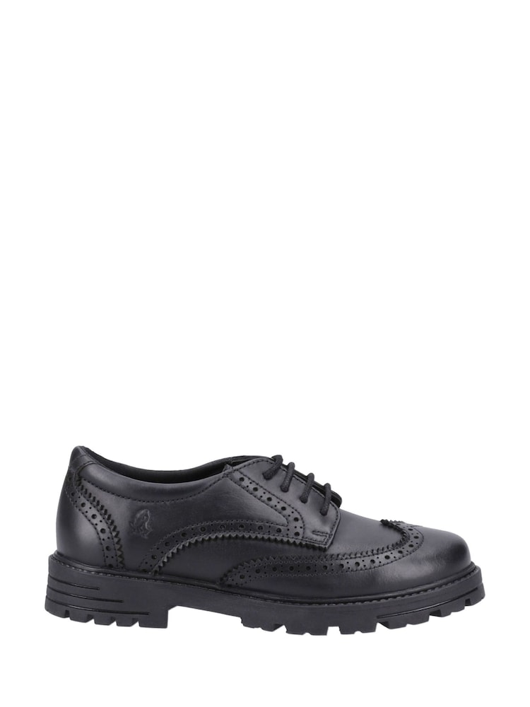 Hush Puppies Black Maxine Junior School Shoes - Image 1 of 4
