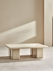MADE.COM Ecru Natural Lacey Coffee Table - Image 2 of 6