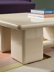 MADE.COM Ecru Natural Lacey Coffee Table - Image 4 of 6