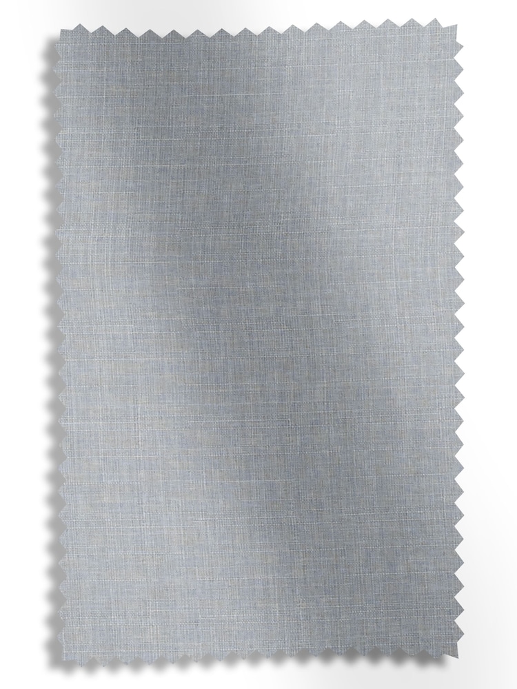 Blue Textured Made to Measure 100% Cotton Roman Blind - Image 6 of 6