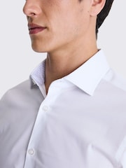 MOSS Off White Slim Stretch Shirt - Image 2 of 4