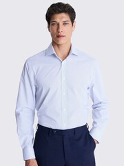 MOSS White Regular Fit Single Cuff Printed Shirt - Image 1 of 4