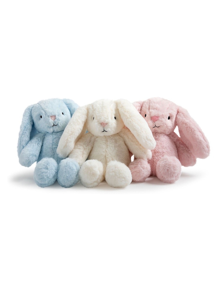 JoJo Maman Bébé Pink Bunny Soft Toy Plushie - Small - Image 11 of 11