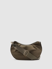 Reiss Olive Frances Adjustable Strap Cross Body Bag - Image 3 of 6