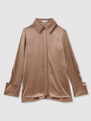 Reiss Mink Hailey Silk Shirt - Image 2 of 6