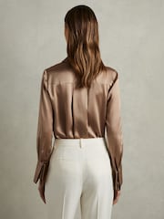 Reiss Mink Hailey Silk Shirt - Image 5 of 6