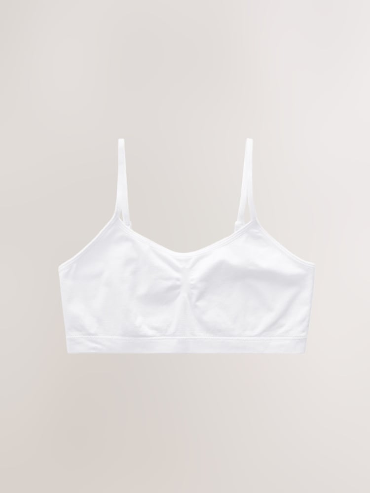 White Seam Free Crop Tops 2 Pack (7-16yrs) - Image 2 of 5