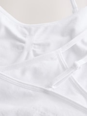 White Seam Free Crop Tops 2 Pack (7-16yrs) - Image 4 of 5