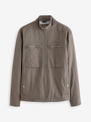 Dark Stone Cotton Rich Borg Lined Shacket - Image 7 of 10