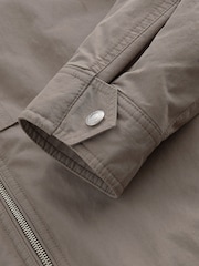 Dark Stone Cotton Rich Borg Lined Shacket - Image 9 of 10
