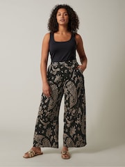 Evans Jersey Crepe Black Trousers - Image 2 of 5