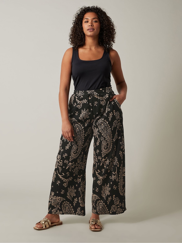 Evans Jersey Crepe Black Trousers - Image 2 of 5