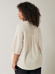 Evans Green 100% Cotton Slub Shirt - Image 3 of 5